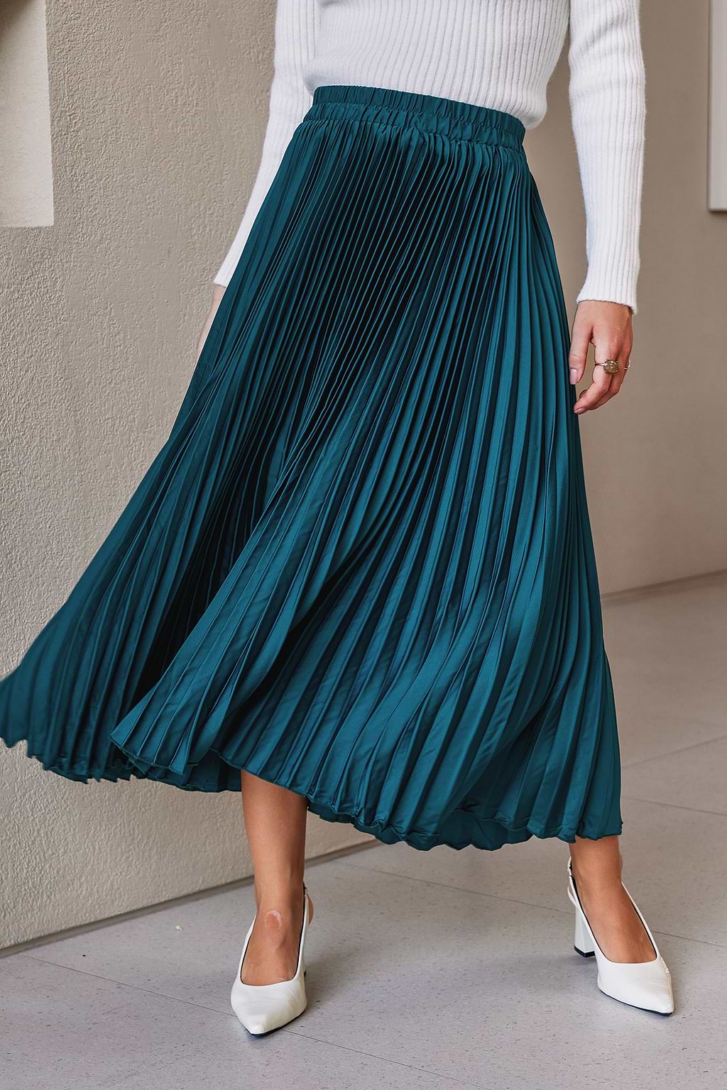 Swing By Green Midi Dress