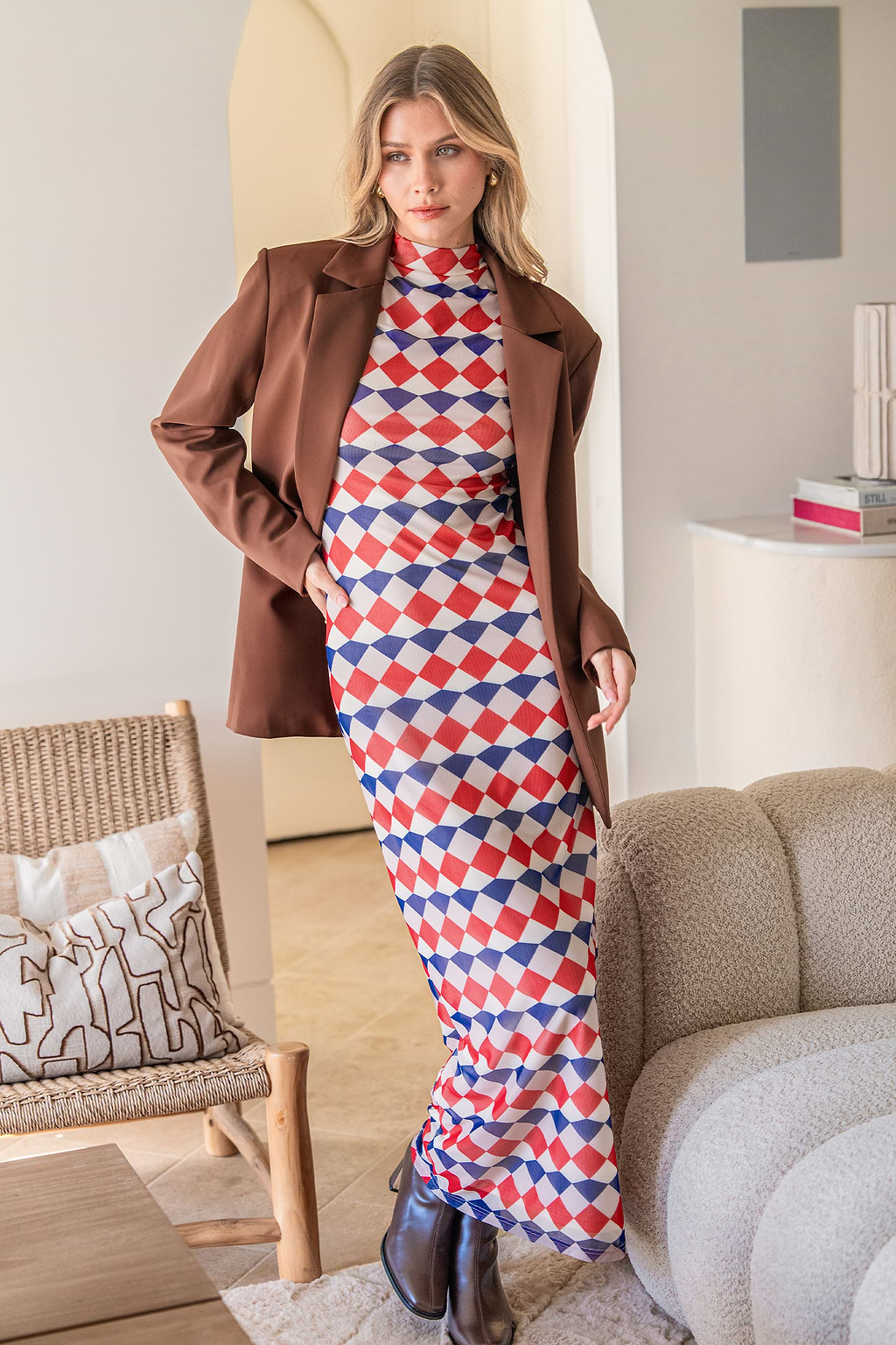 Unexpected Abstract Maxi Dress