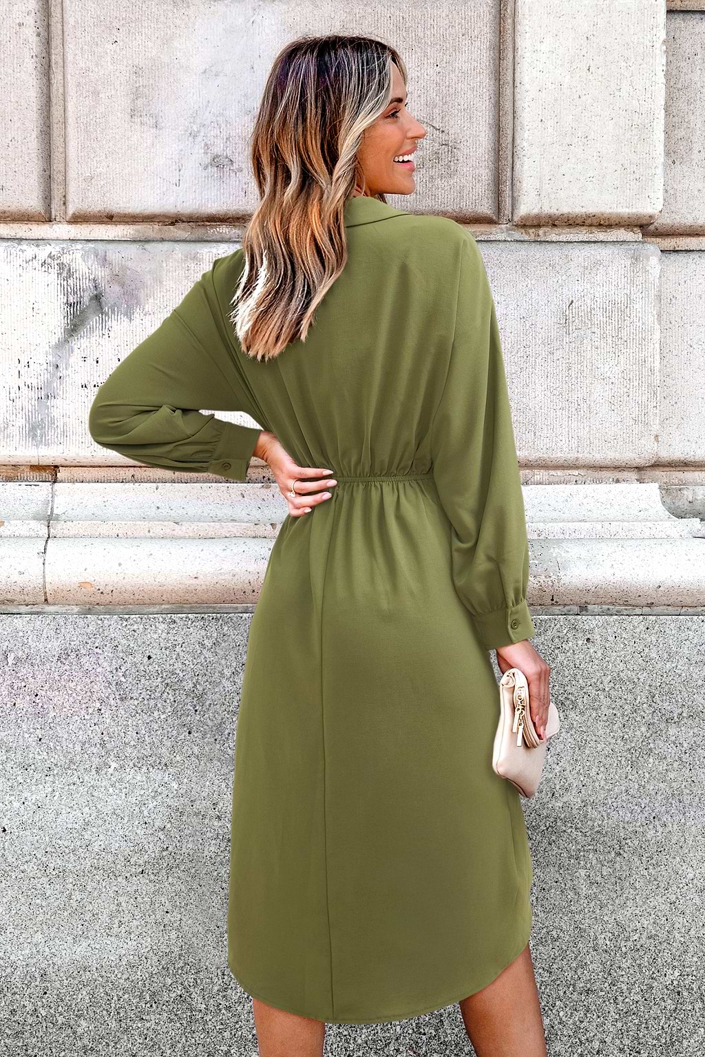 Odessa Green Midi Dress