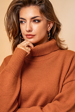 Autumn Sun Orange Sweater