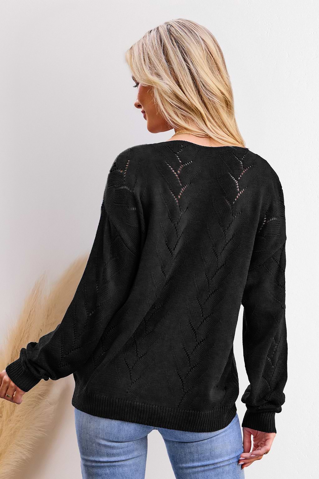 Not a Care Black Sweater