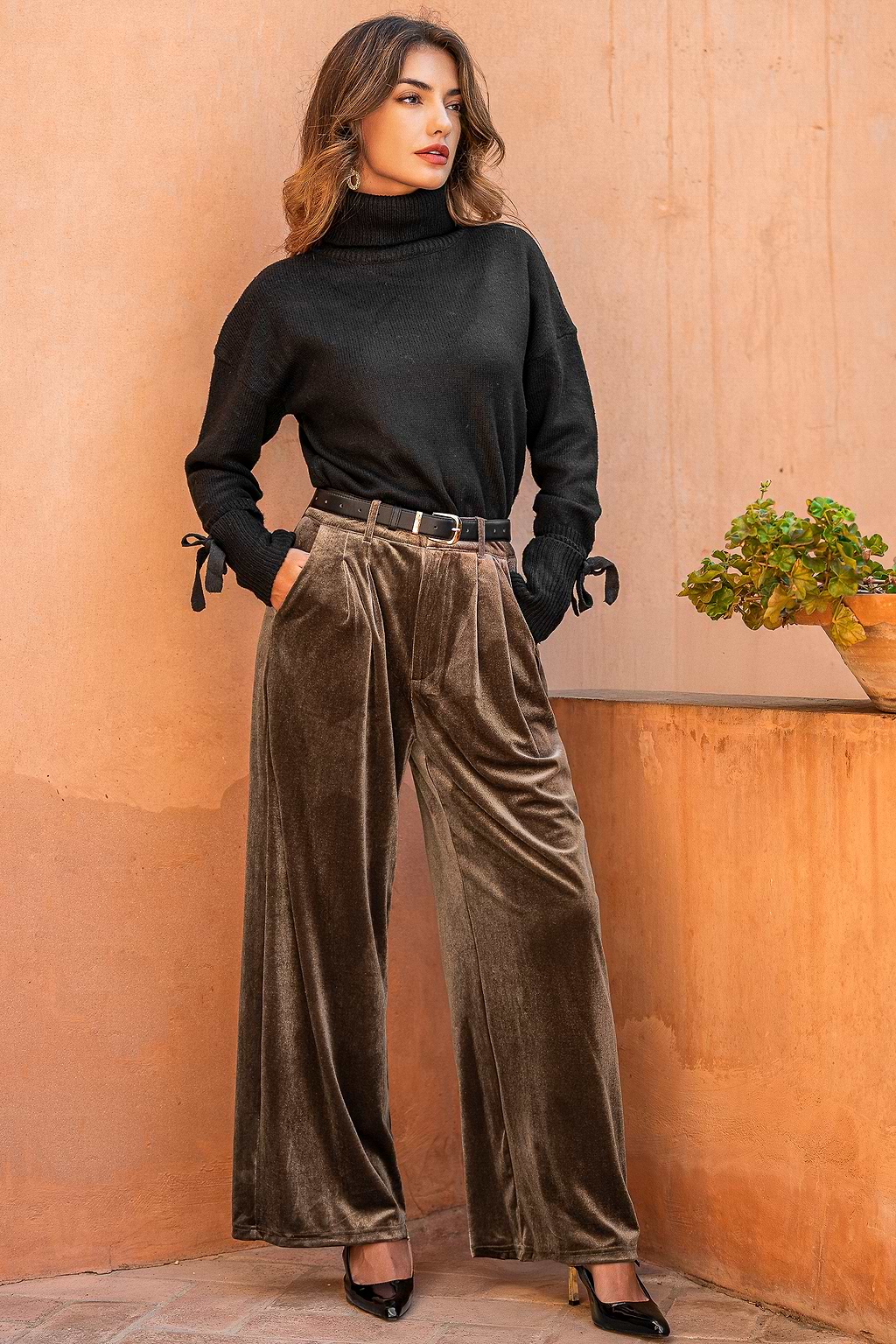 Velvet Heat Brown Pants
