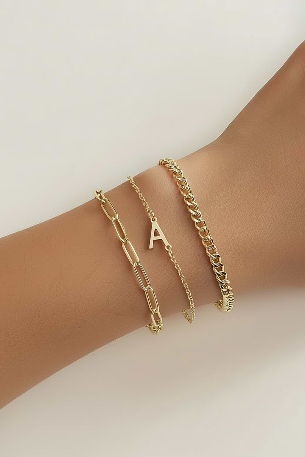 Set di bracciali Raffinati Stacks color oro