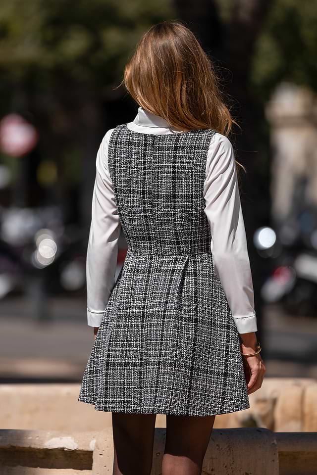 Mon Chérie Plaid Mini Dress