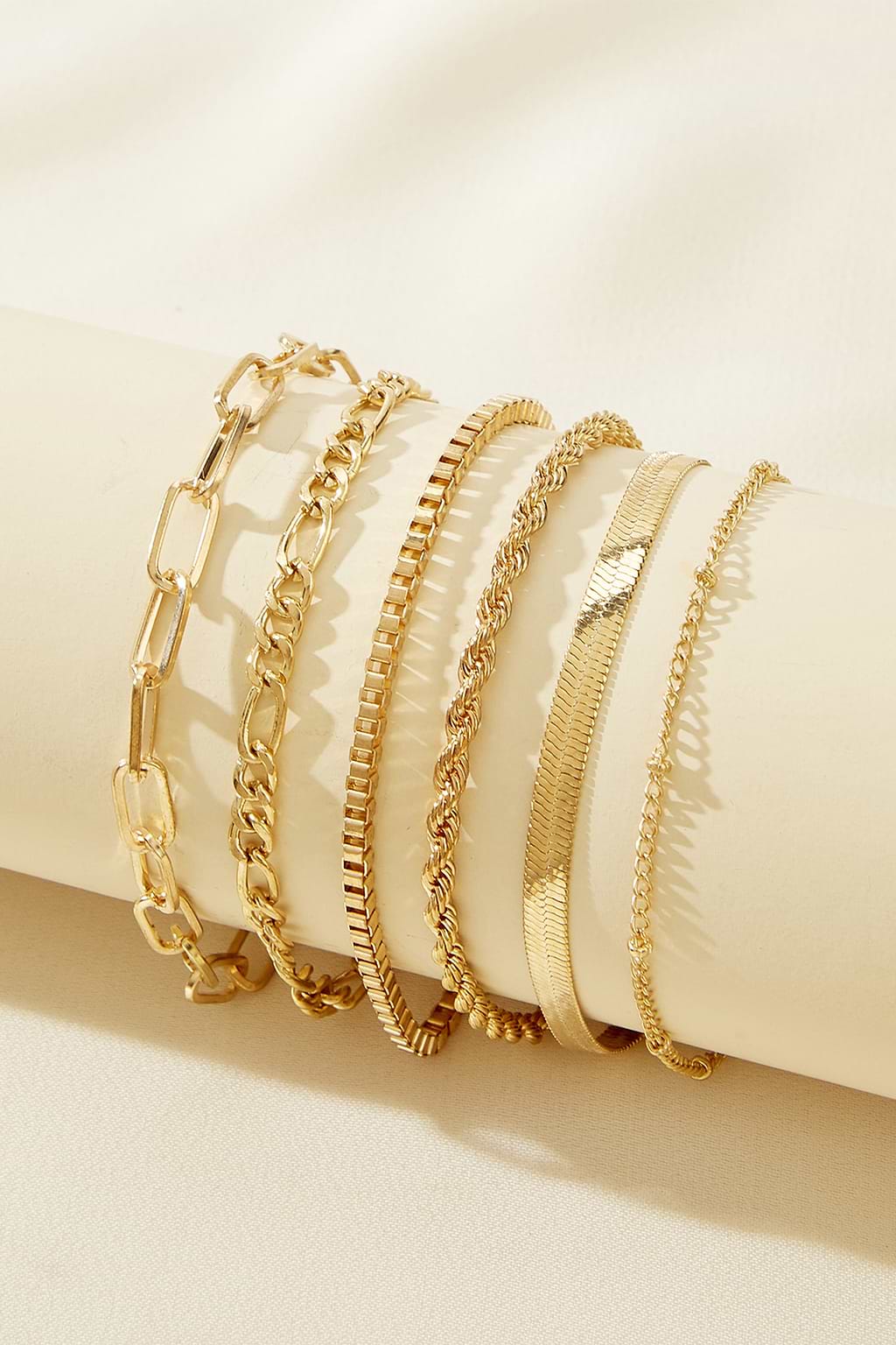 Full Circle Gold-Tone Bracelet Set