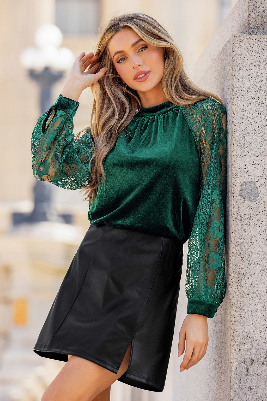 Out to Impress Green Top