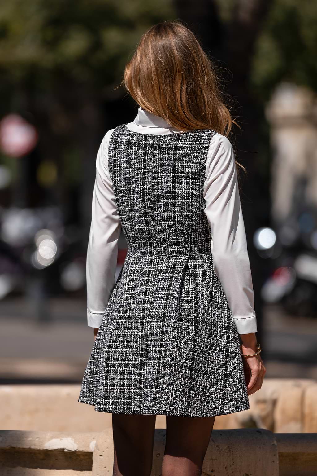 Mon Chérie Plaid Mini Dress