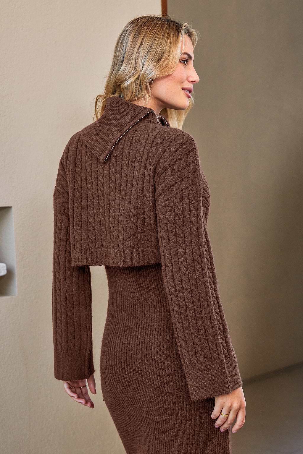 Slow Day Brown Sweater