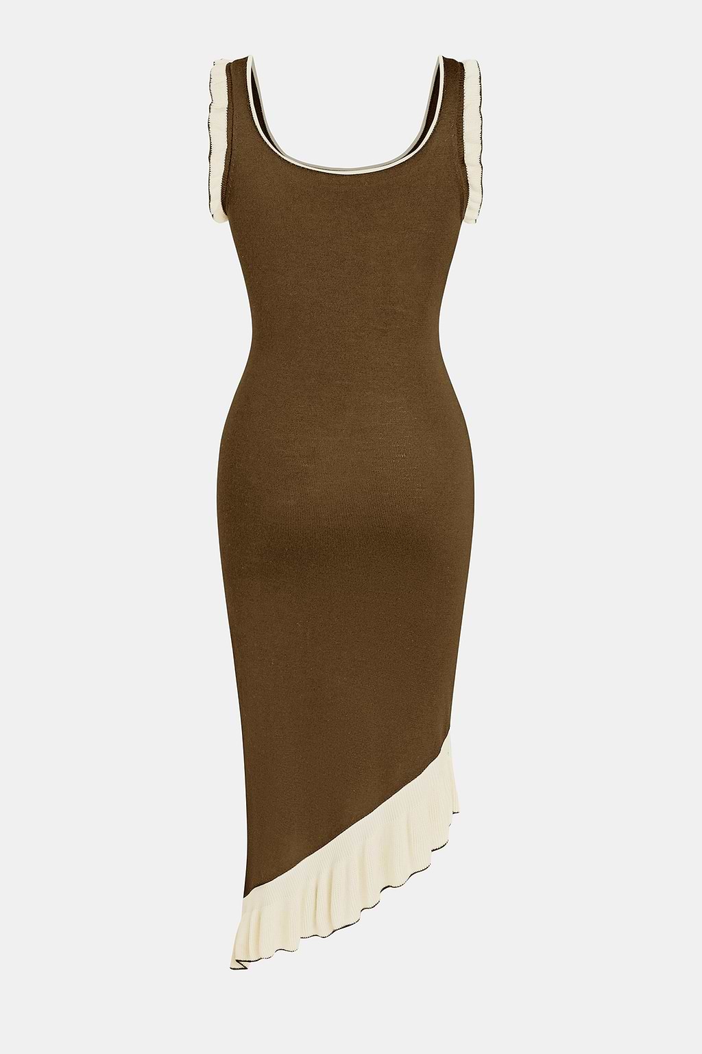 Last Call Brown Midi Sweater Dress