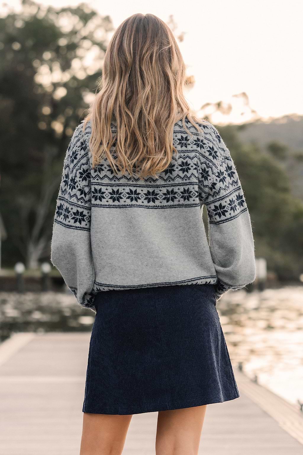 Brunch Date Blue Mini Skirt