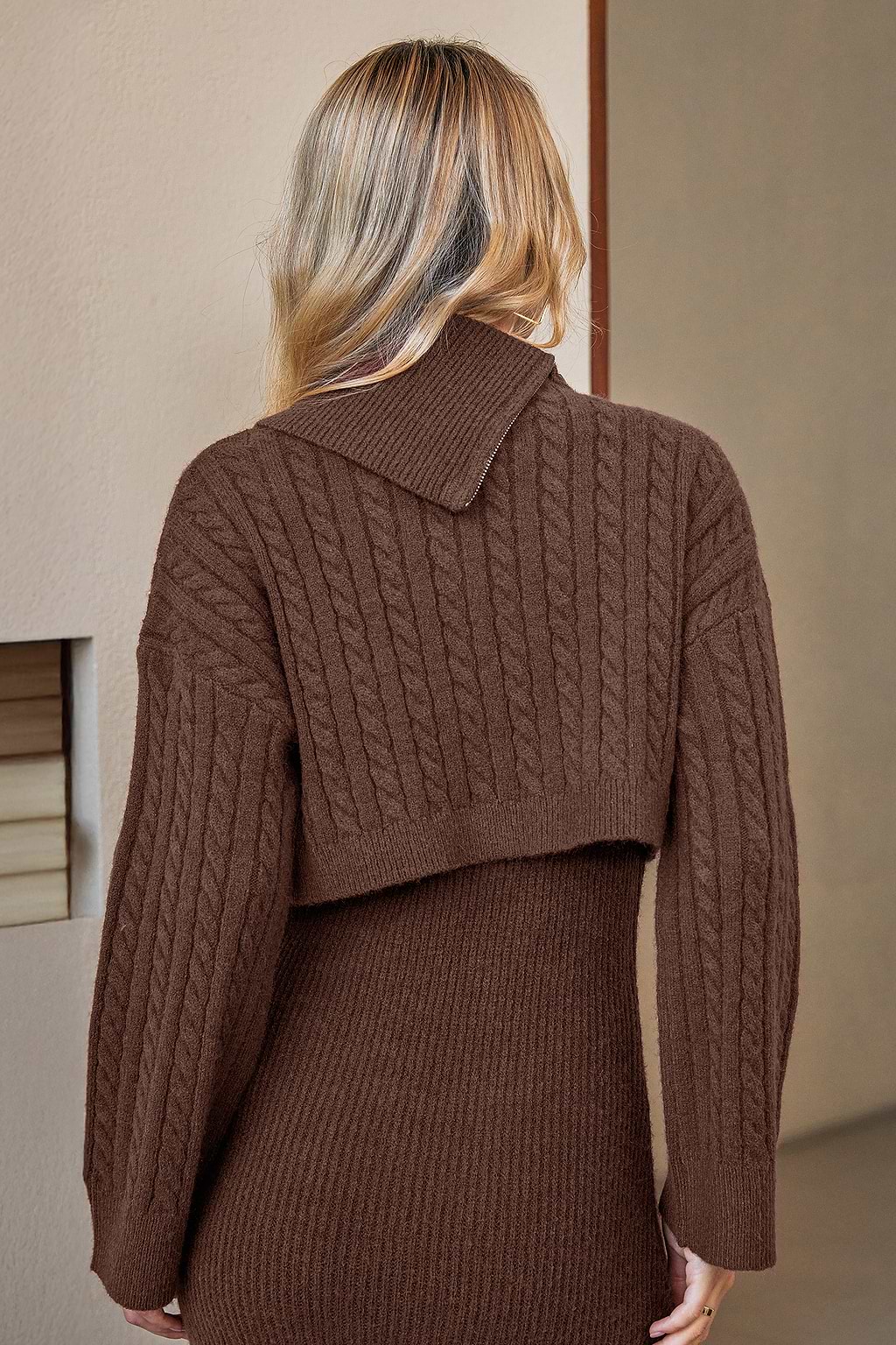 Slow Day Brown Sweater