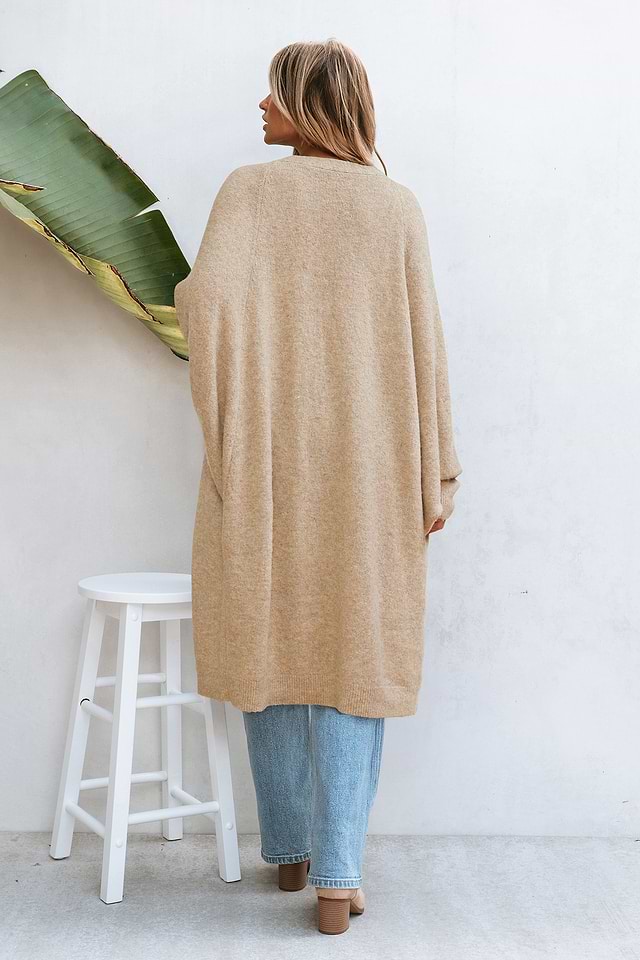 Blanket Statement Beige Cardigan