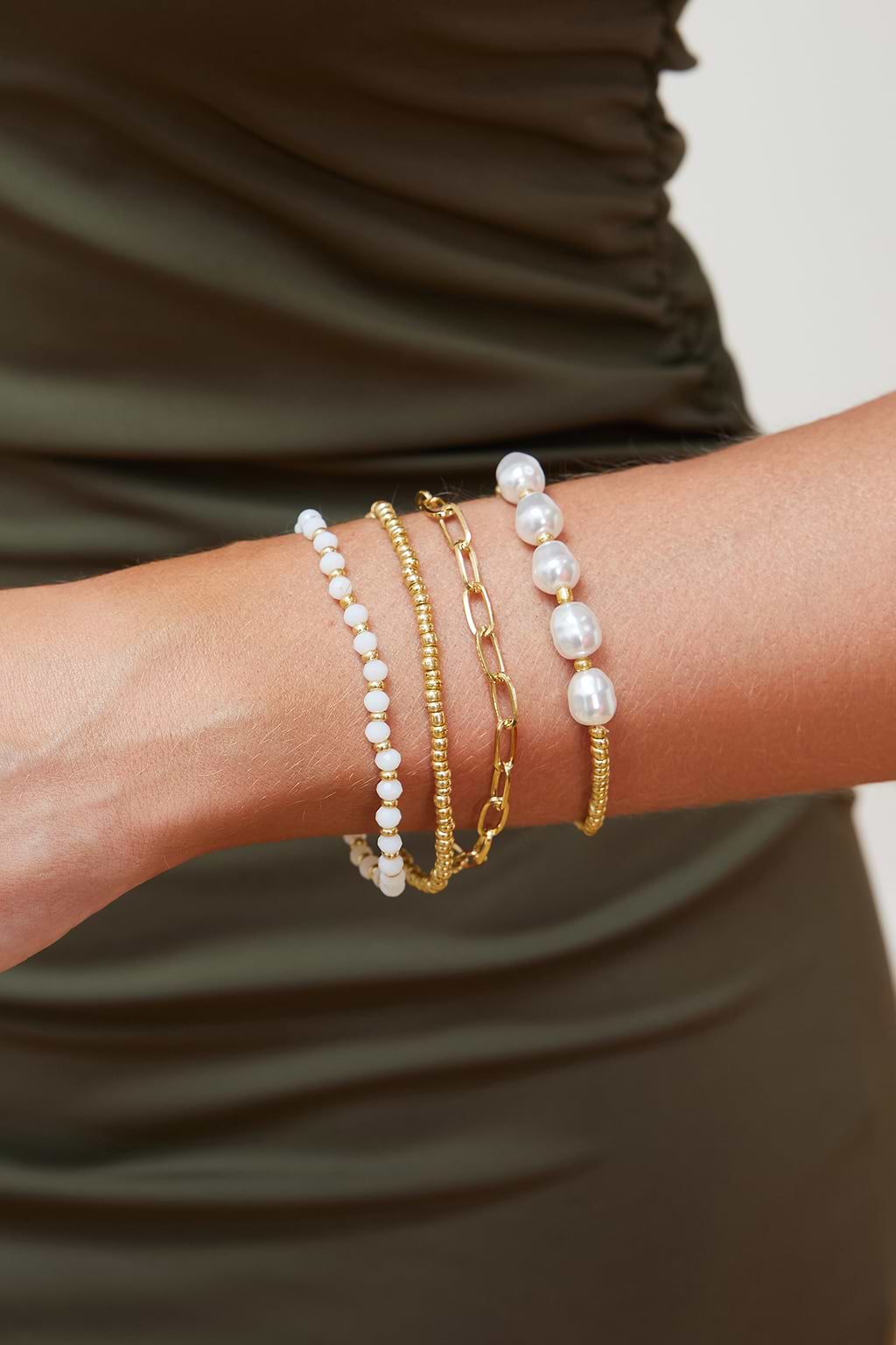 Set di bracciali Minimal Muse color oro