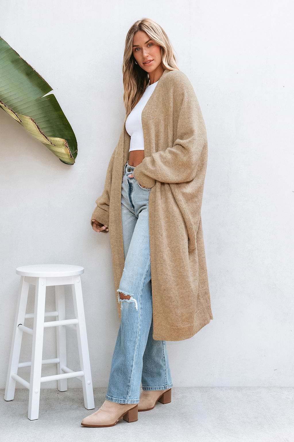 Blanket Statement Beige Cardigan