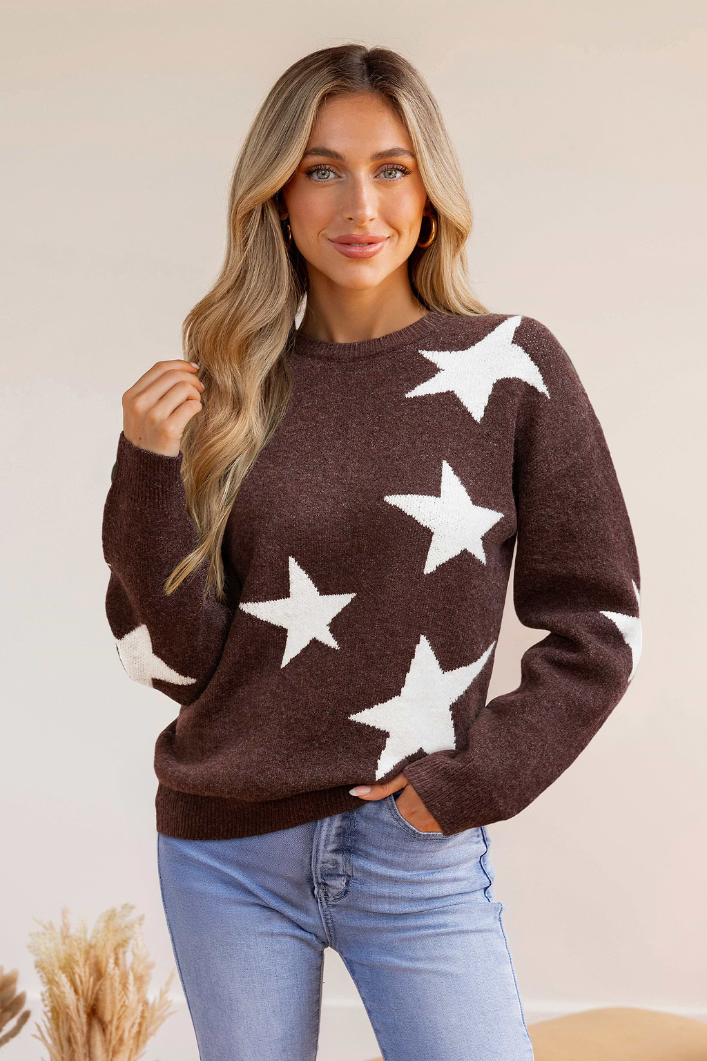 Maglione marrone Star Power