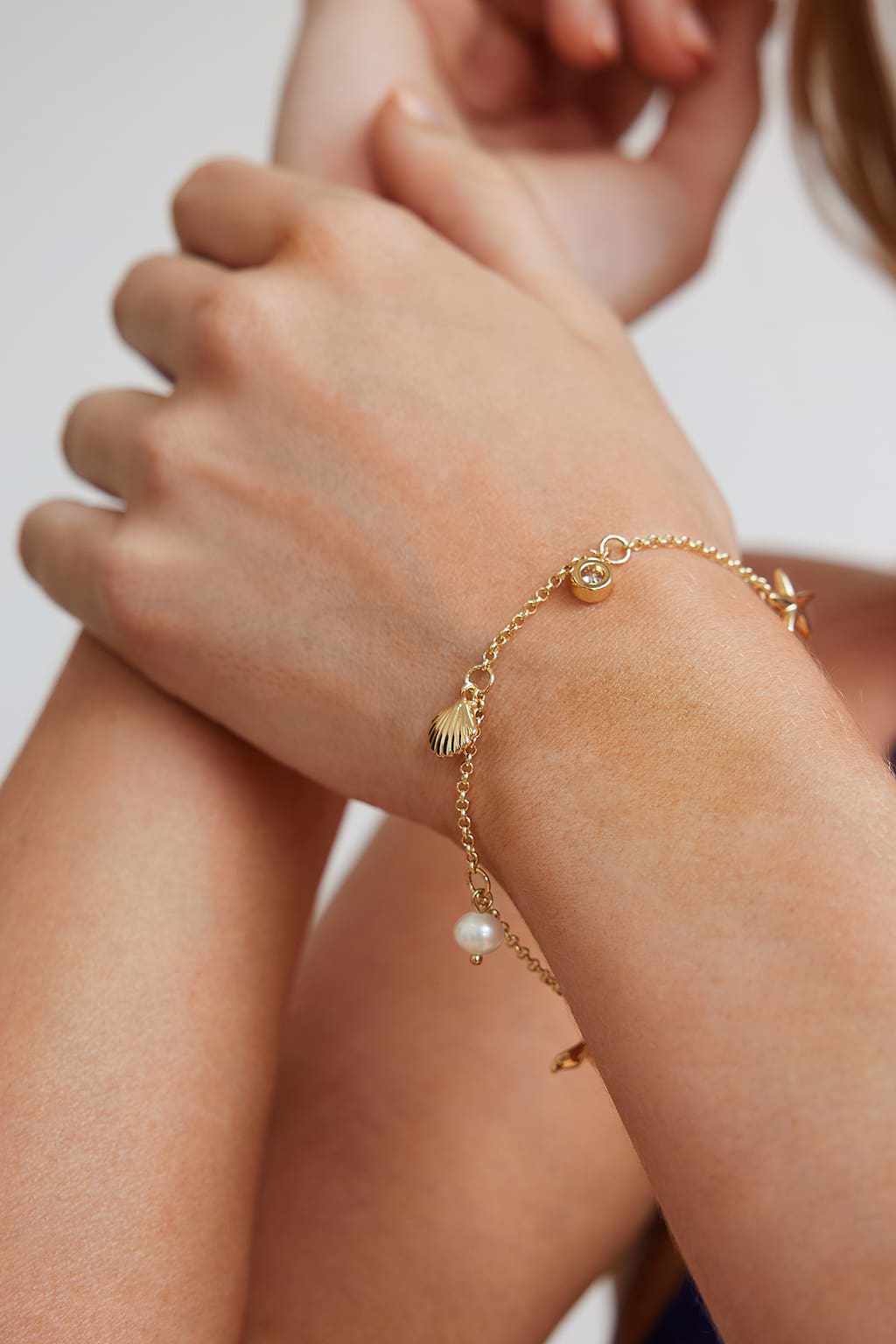 Lost at Sea Gold-Tone Bracelet