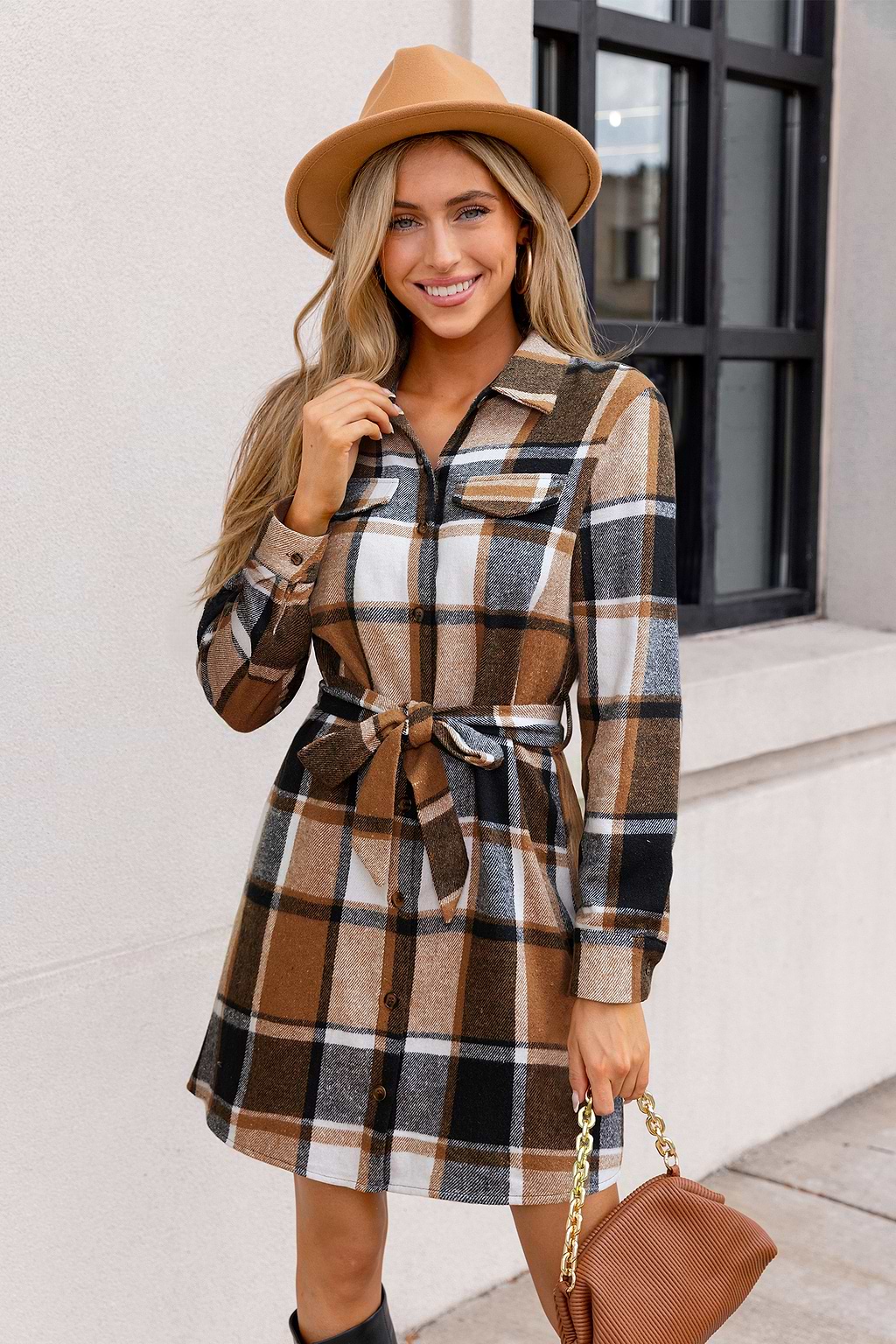 Zero Chill Plaid Mini Dress