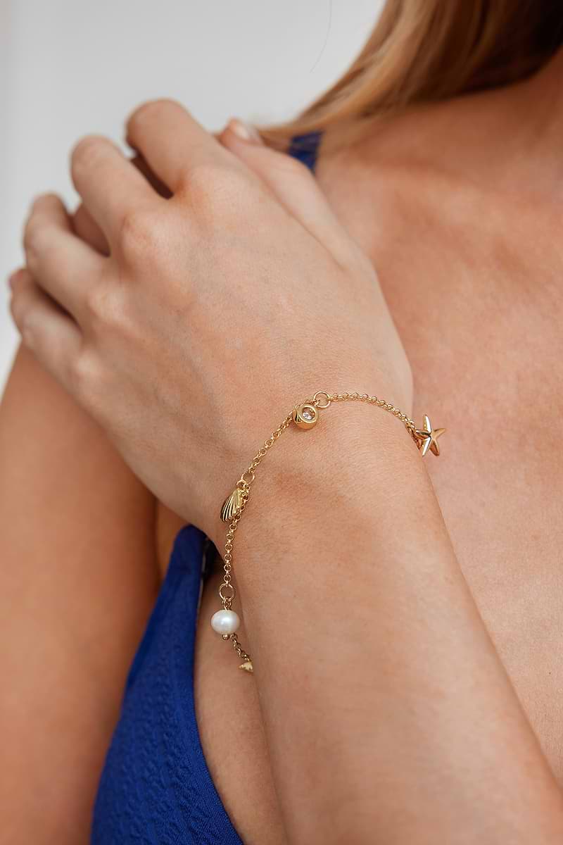 Lost at Sea Gold-Tone Bracelet
