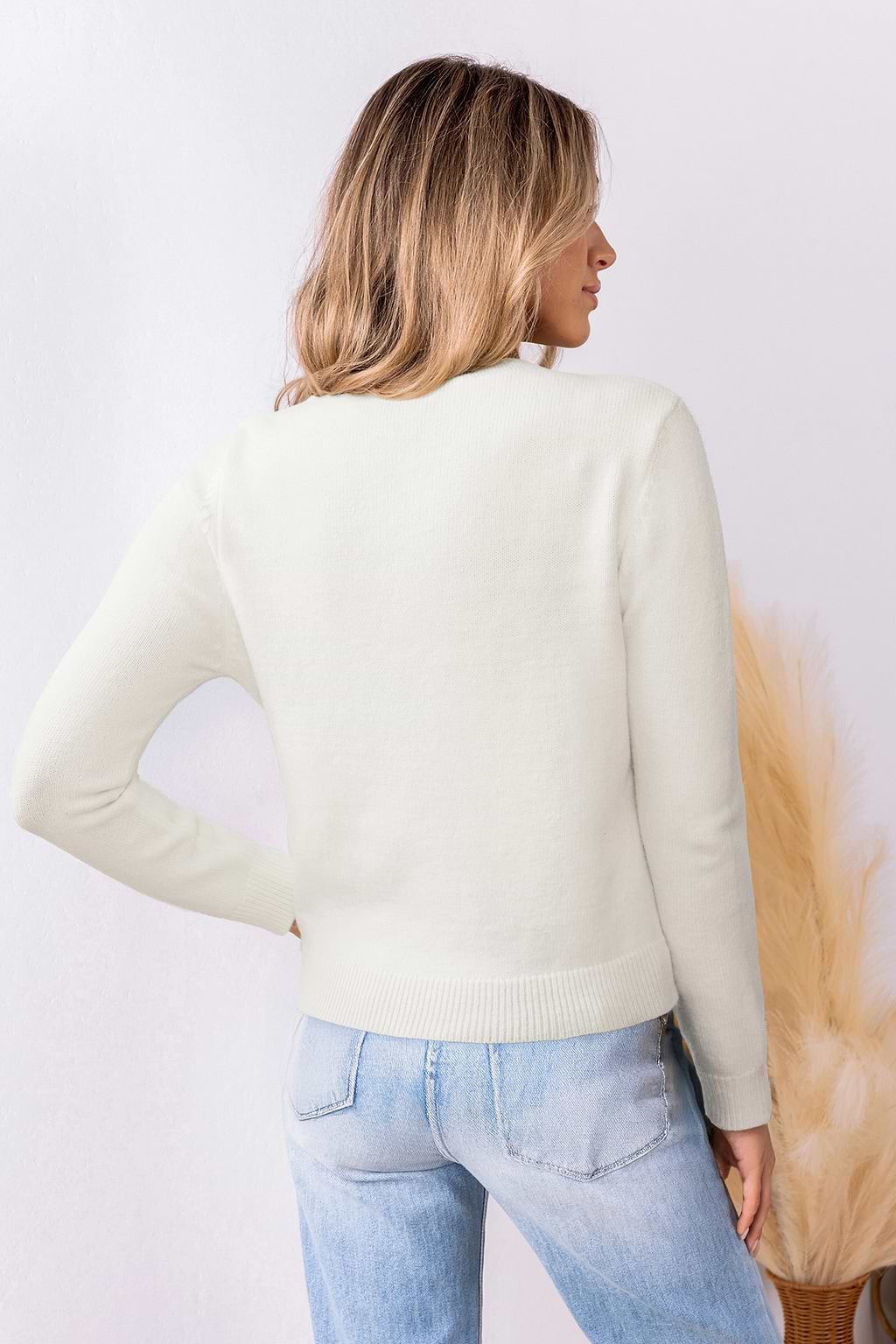 Cozy Queen White Sweater