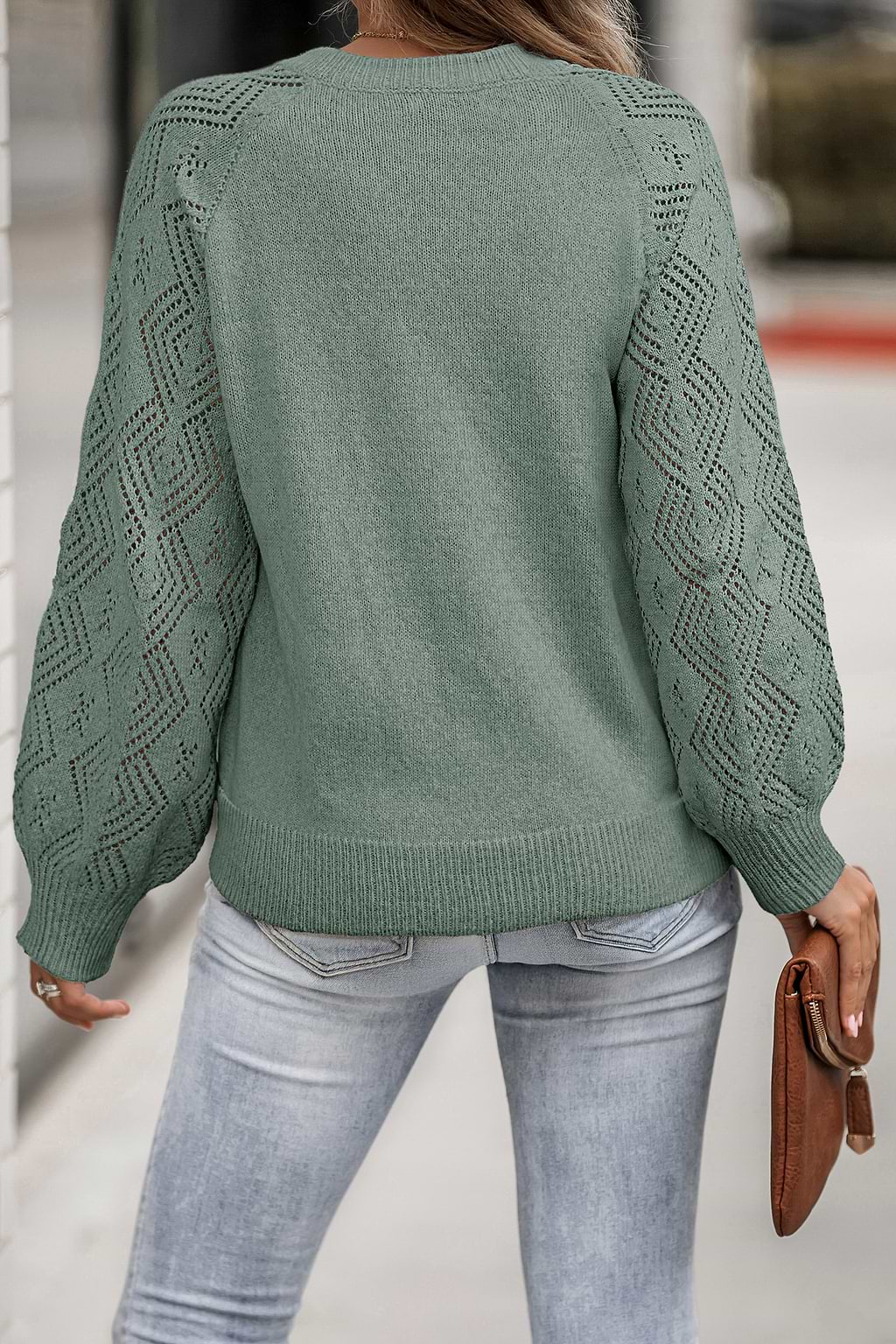 Quiet Grove Green Sweater