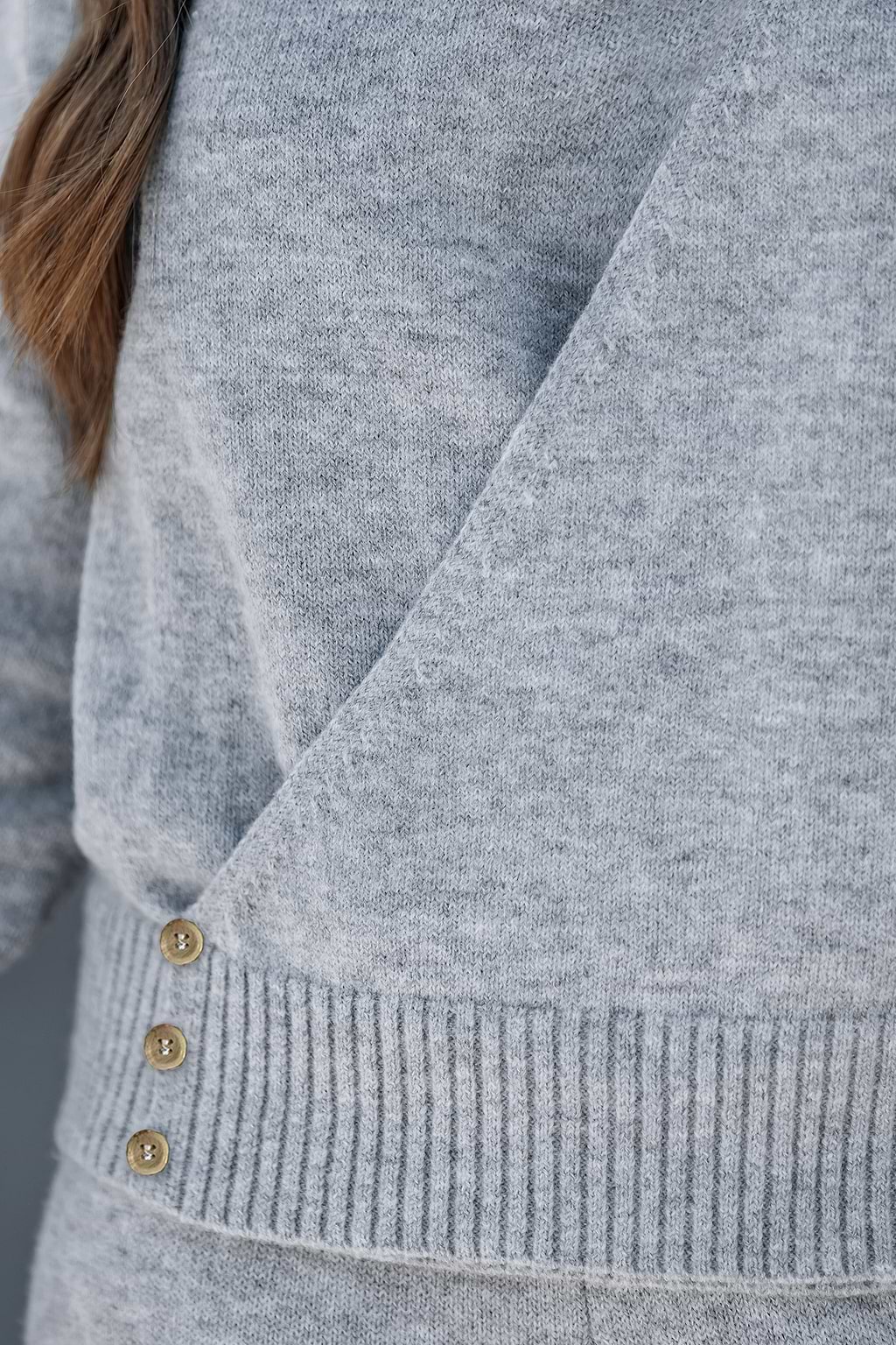 In the Know Grey Knitted Jumper
