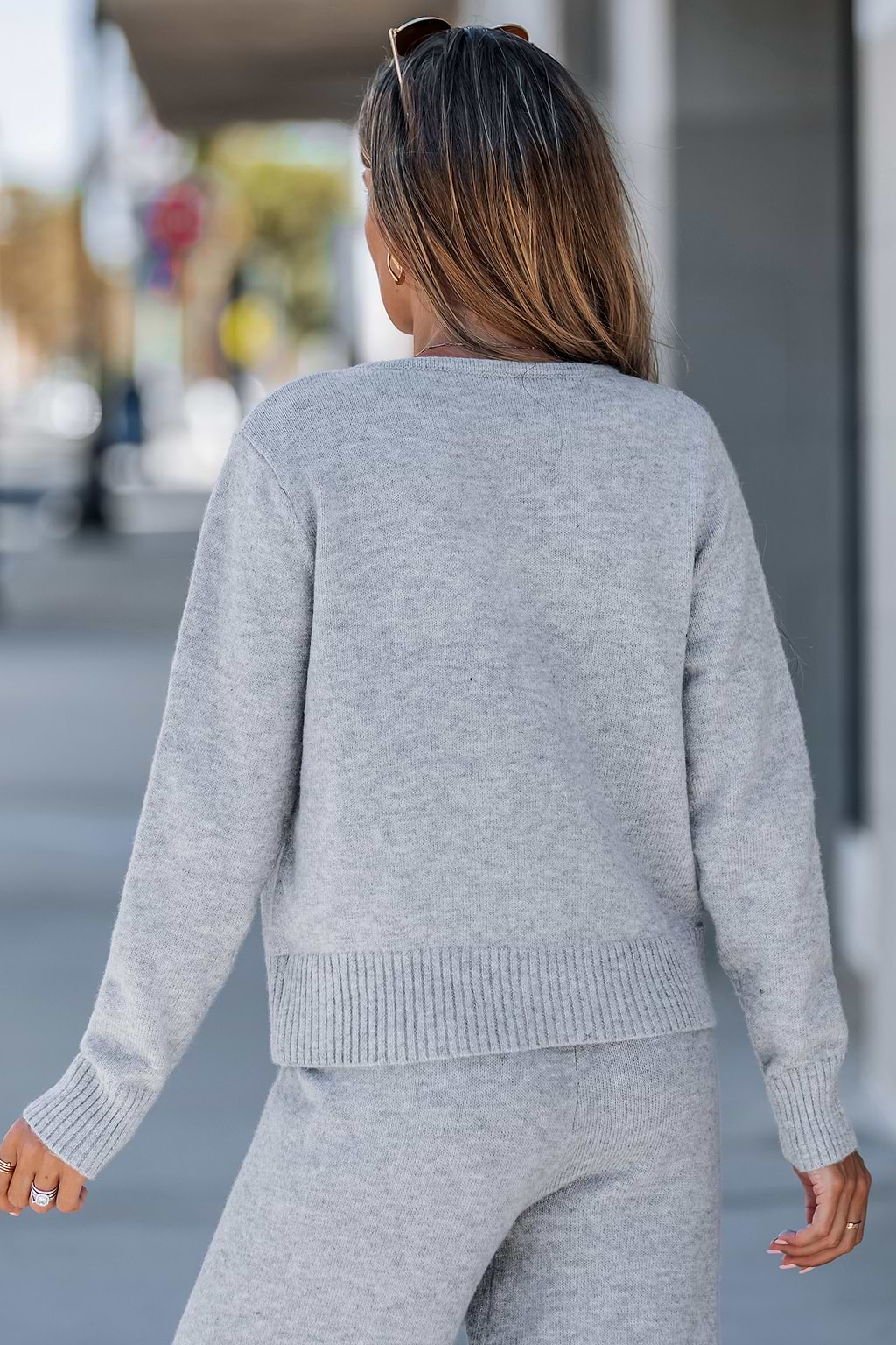 In the Know Grey Knitted Jumper