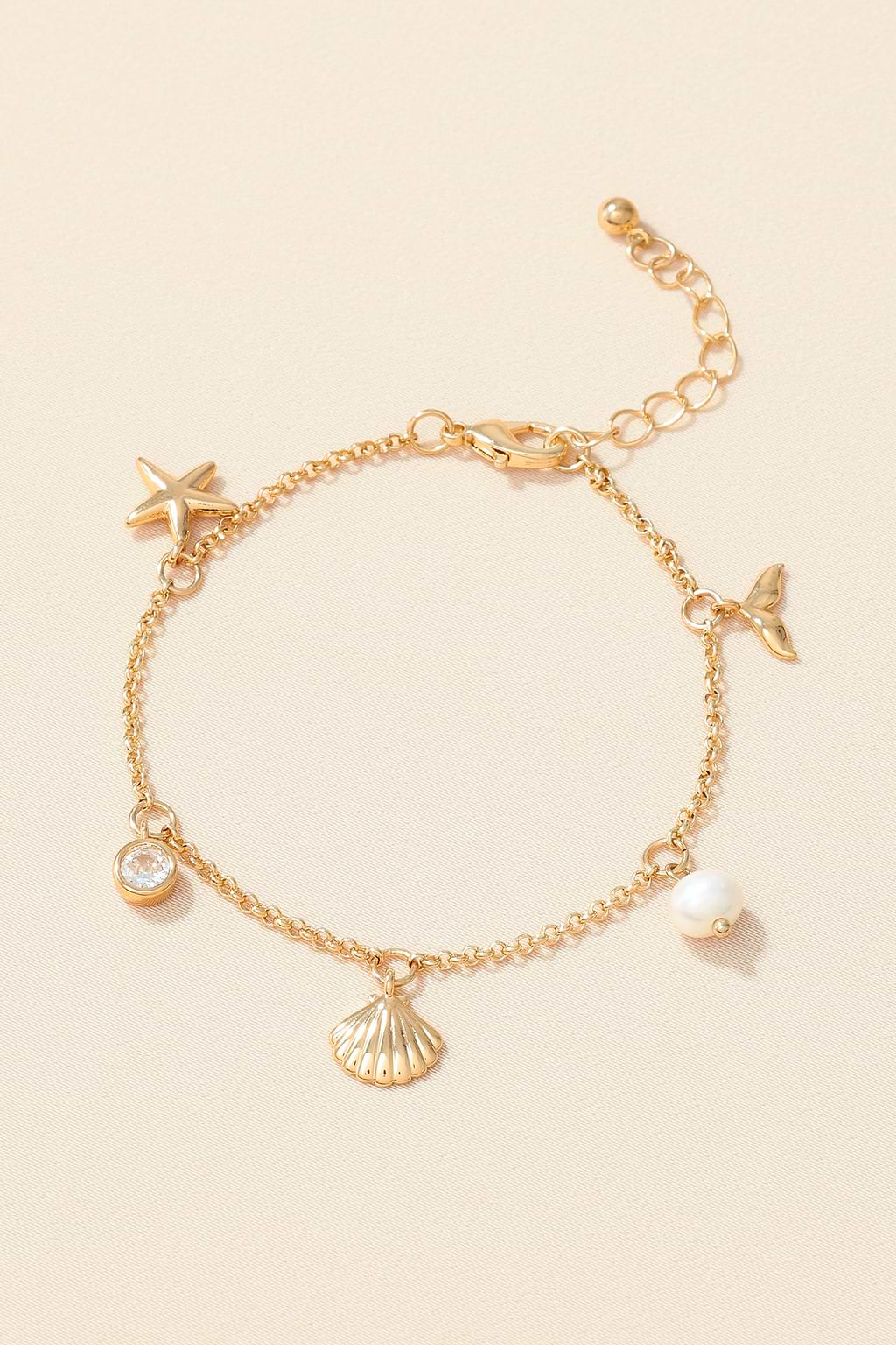 Lost at Sea Gold-Tone Bracelet