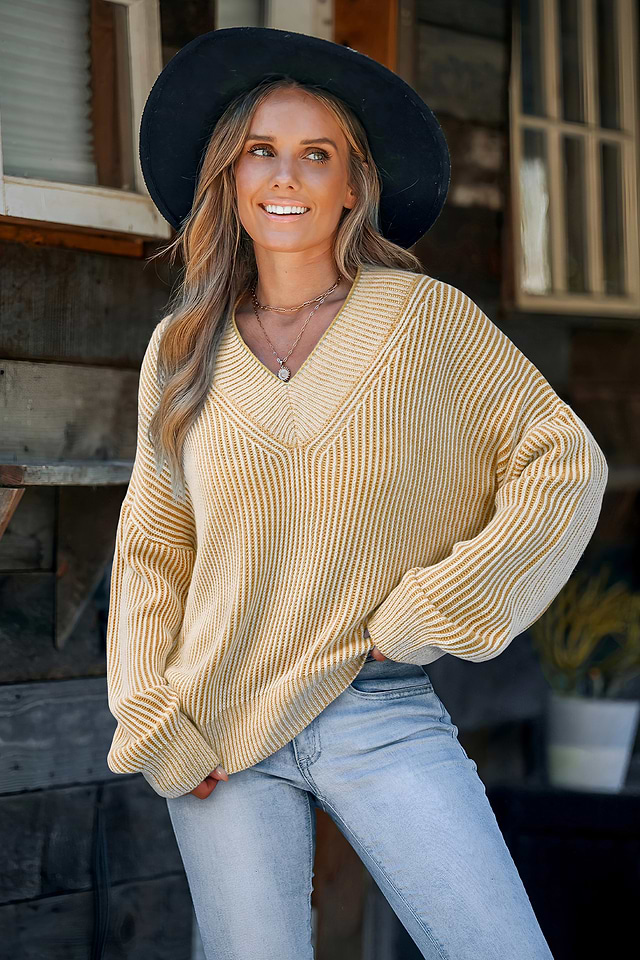 By Your Side Yellow Sweater