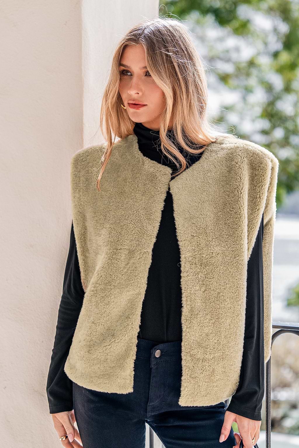 Luxe Layers Green Vest