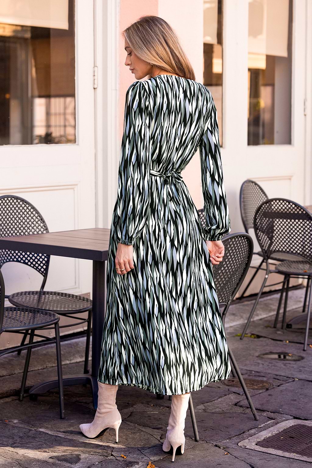 See the Sky Abstract Midi Dress