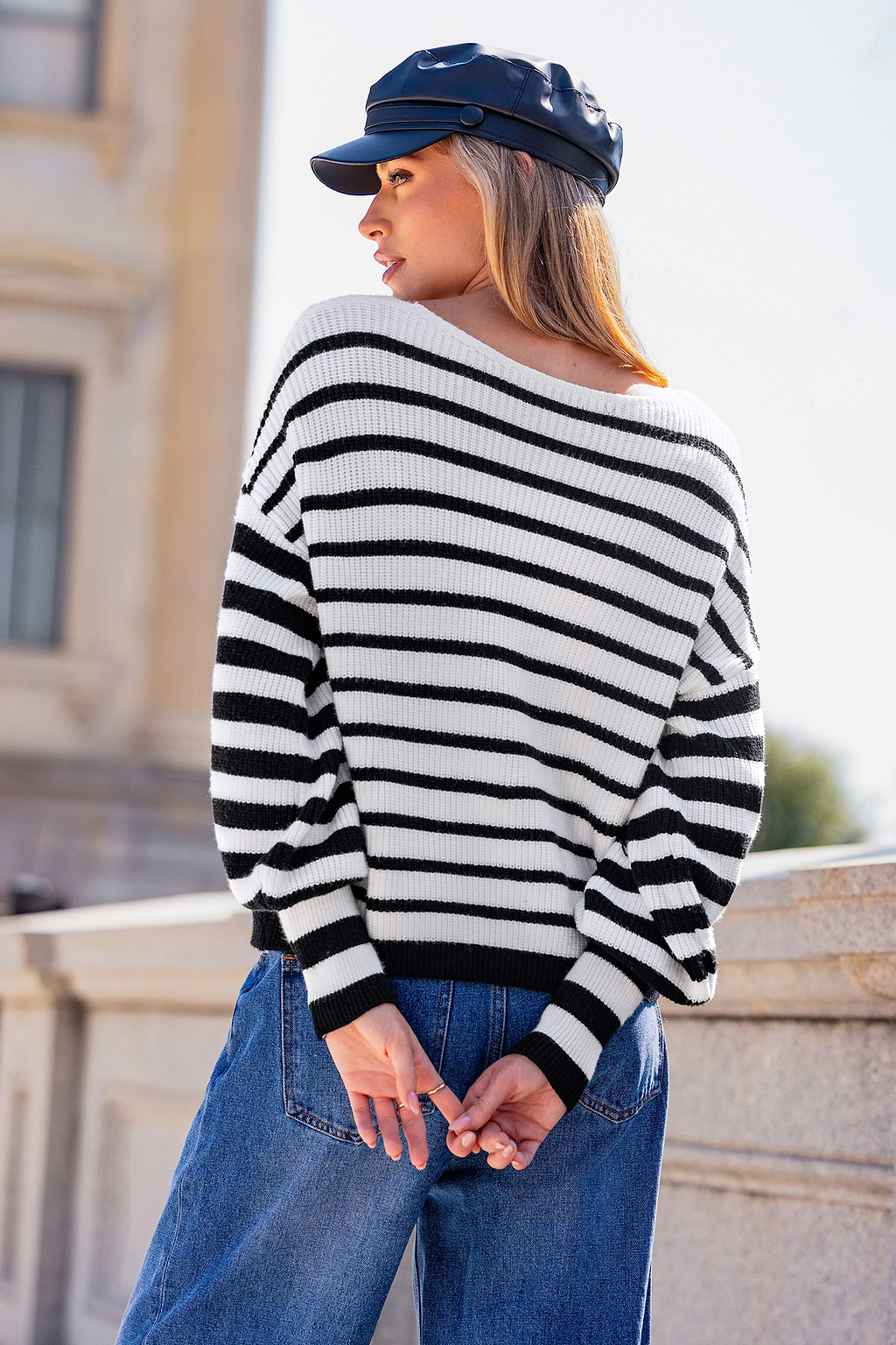 Warm Regards Striped Sweater