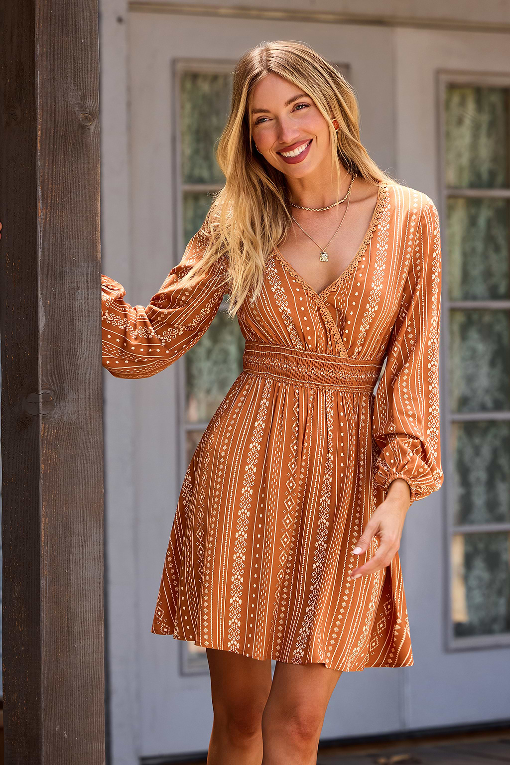 Date Night Ready Boho Mini Dress