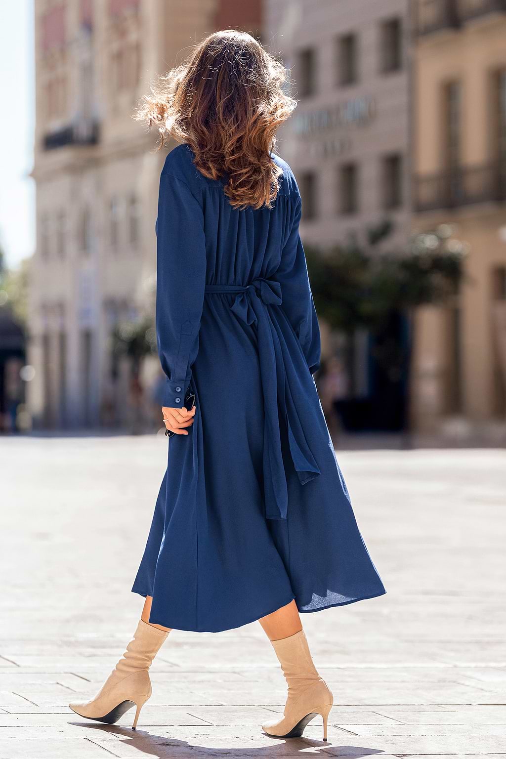 Slow Dance Blue Midi Dress