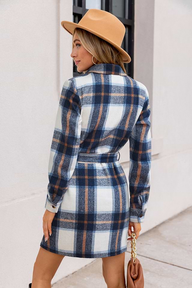 Downtown Stroll Plaid Mini Dress | Chic & Stylish Look | Cupshe