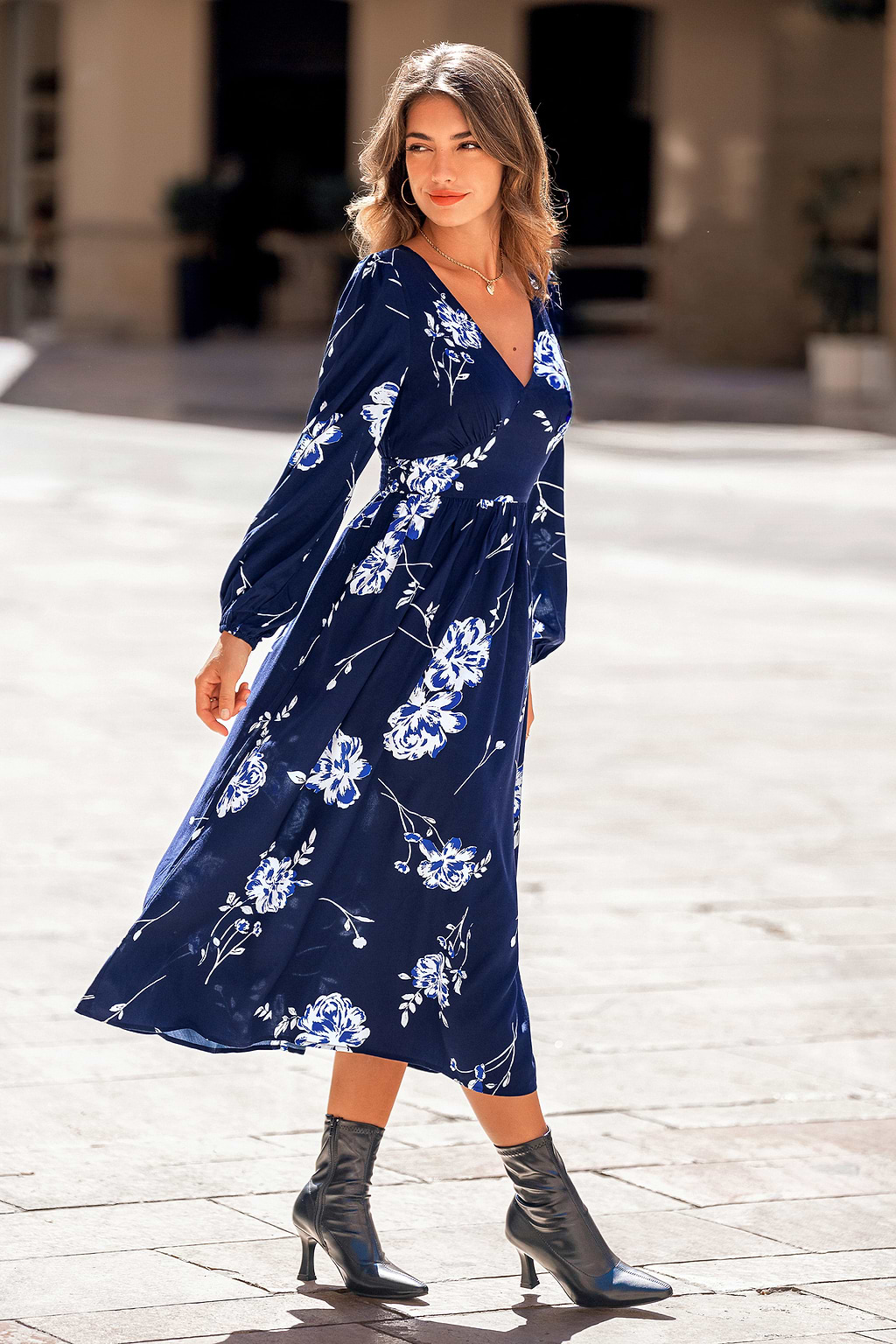 Nightshade Floral Midi Dress