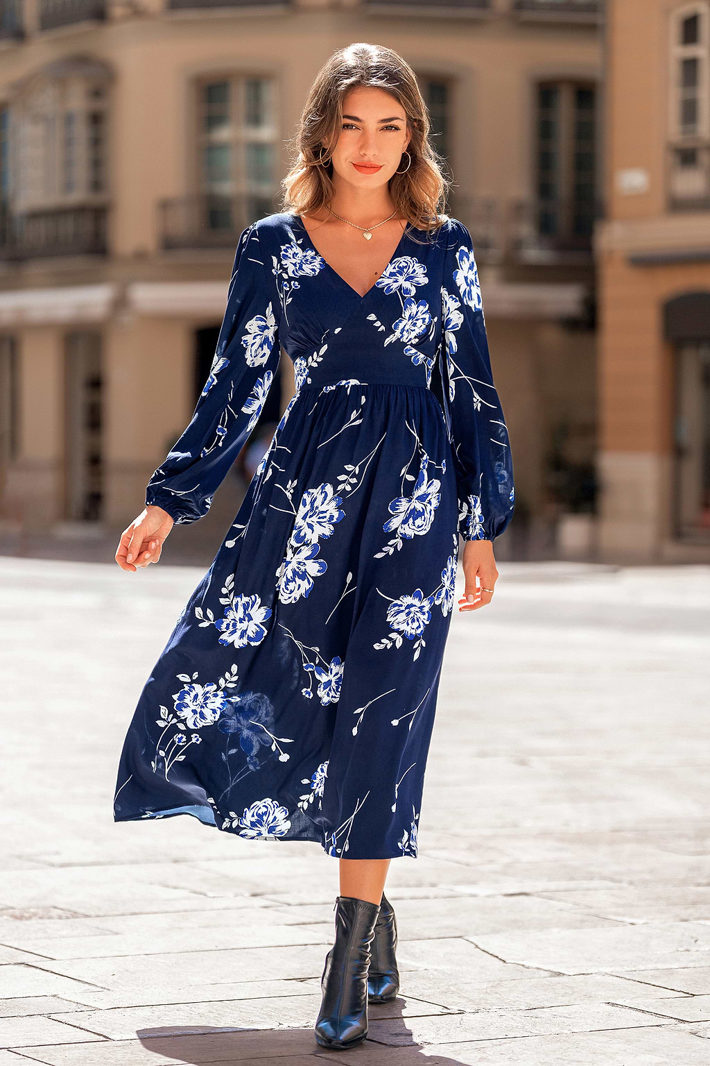 Nightshade Floral Midi Dress