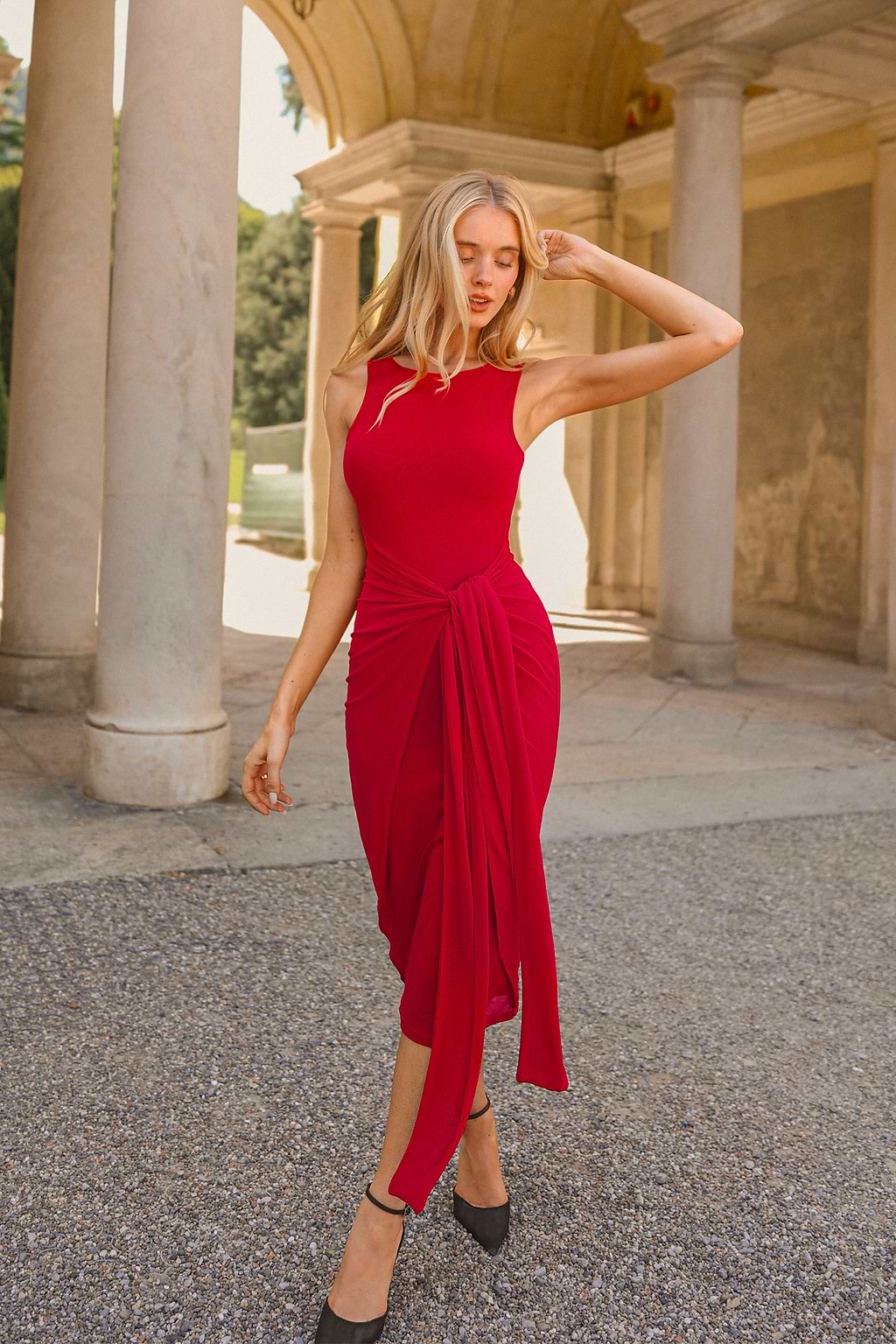 x Renee & Elisha Herbert Double Take Maxi-jurk