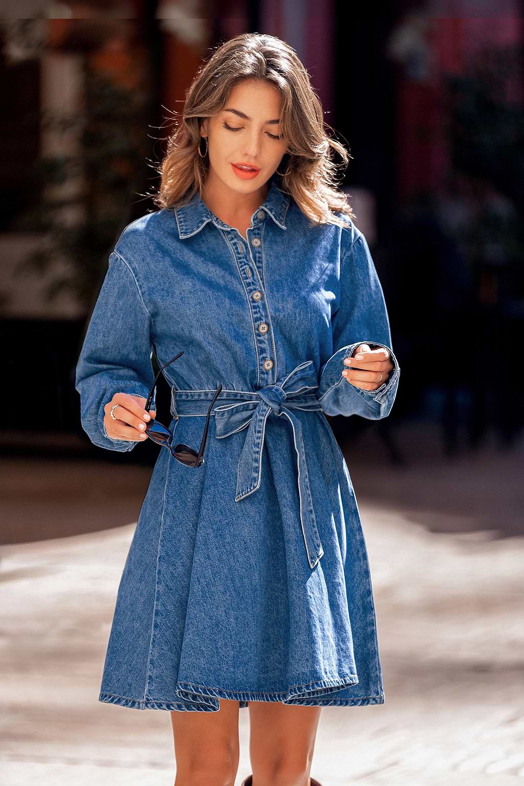 Runway Ready Blue Mini Dress