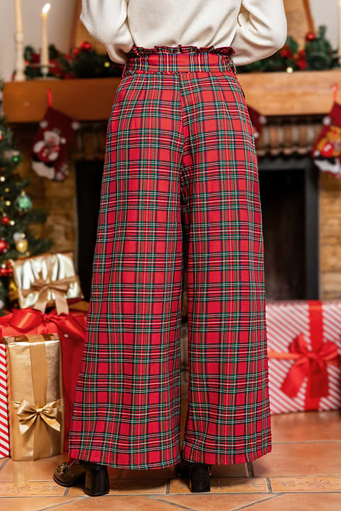 Booked & Busy Plaid Pants