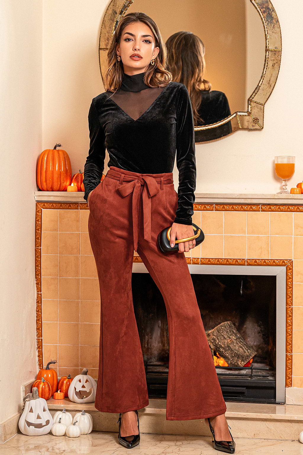 After Work Red Trousers