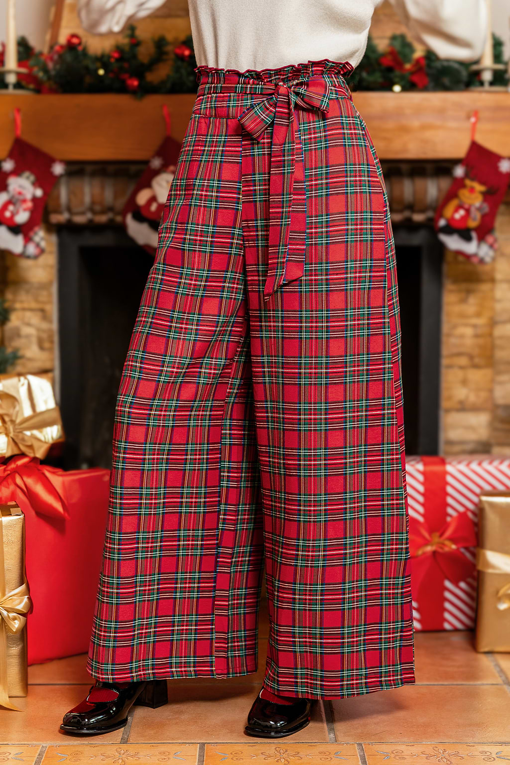 Booked & Busy Plaid Trousers