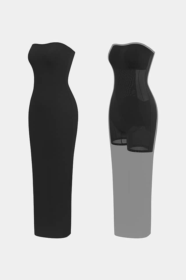 black denim fitted dress Black Draped Mini Dress – Short Sleeve Bodycon Club Dress with Metal B –  Thekittenpark