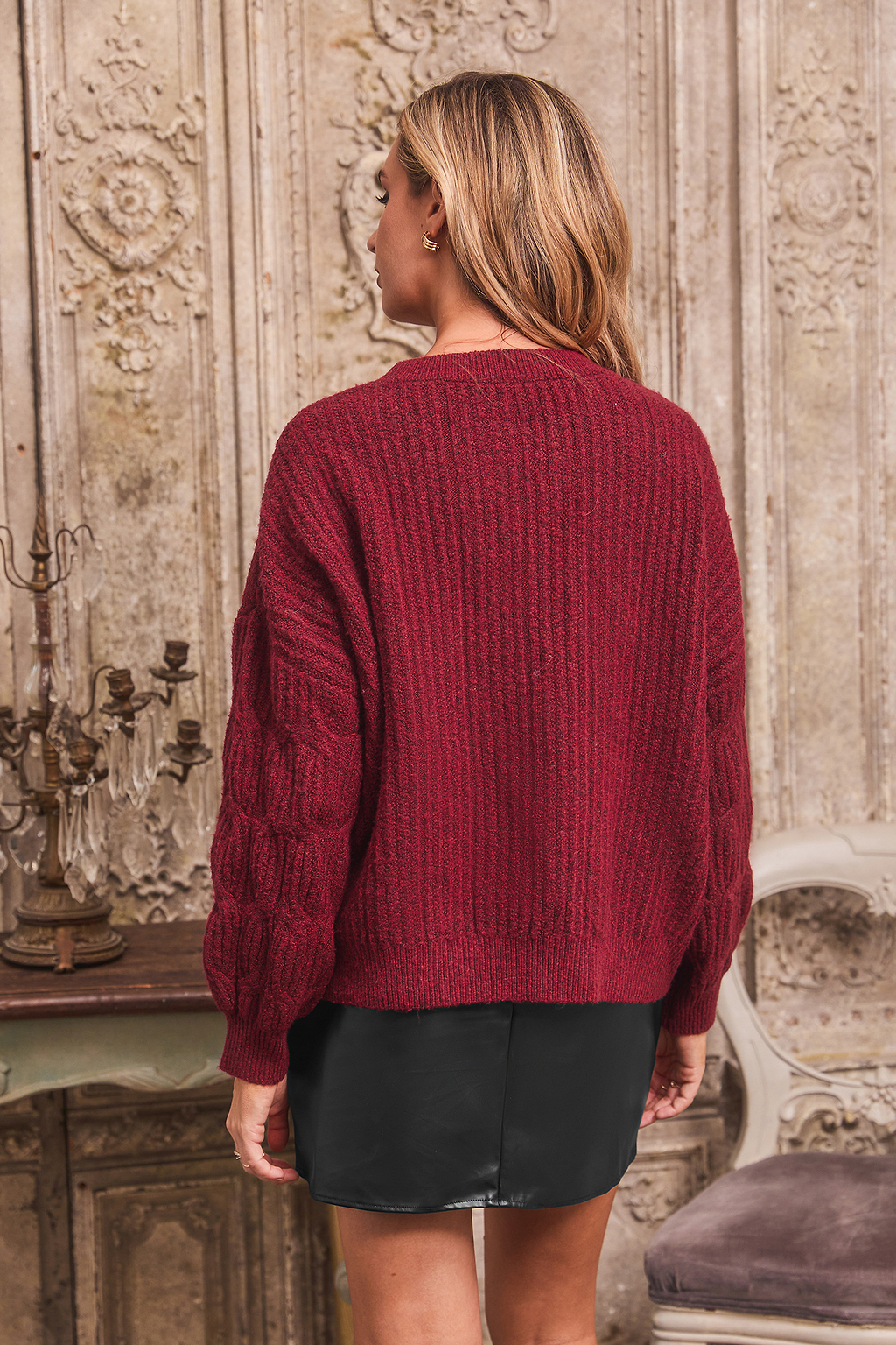 Peppermint Twist Red Sweater