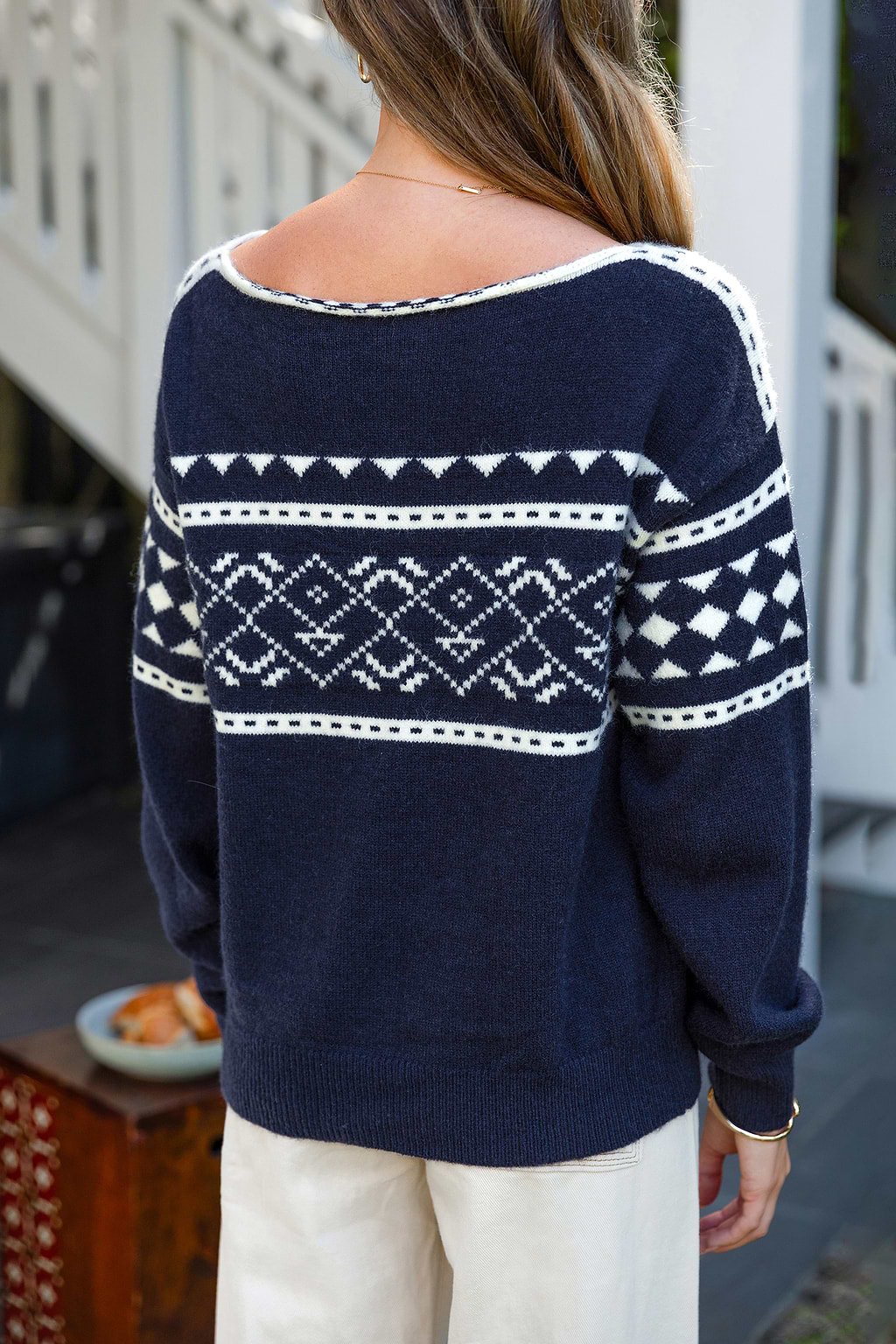 Off the Hook Blue Sweater