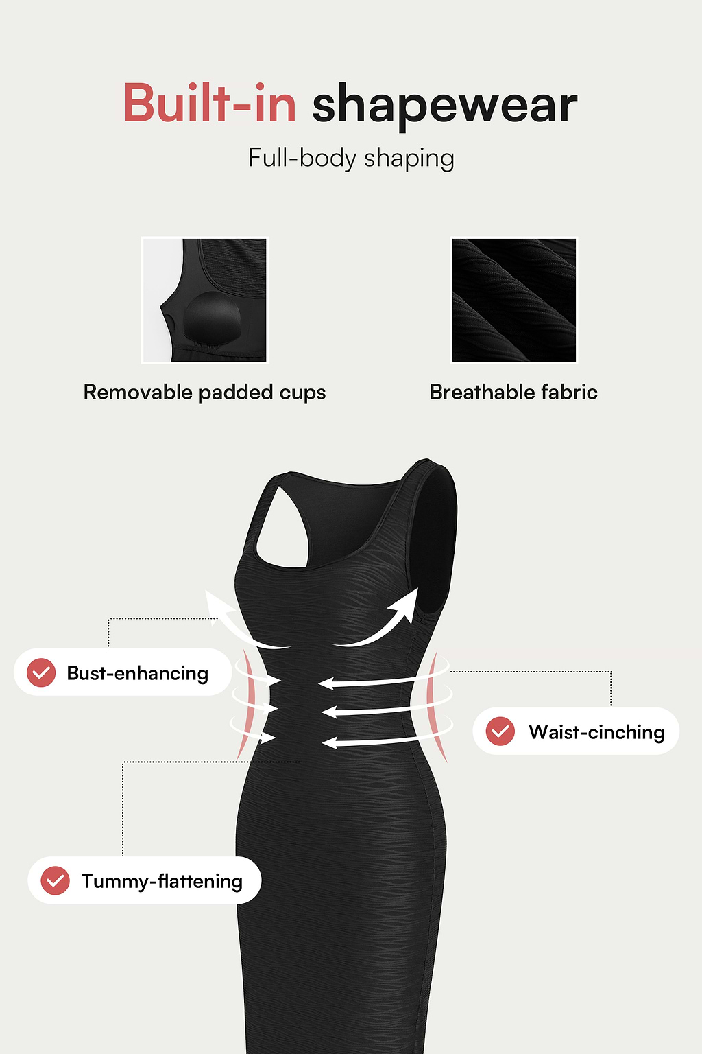 Star of the Night Black Shapewear Maxi Dress