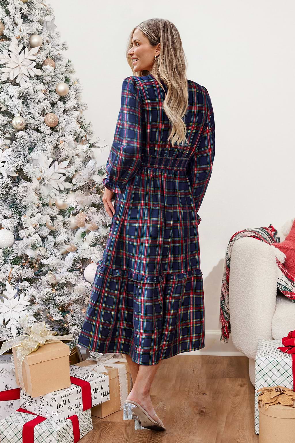 Going Places Plaid Maxi Dress