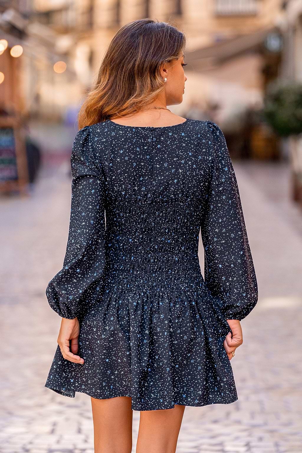 Picnic in the Park Bloemen Mini Jurk