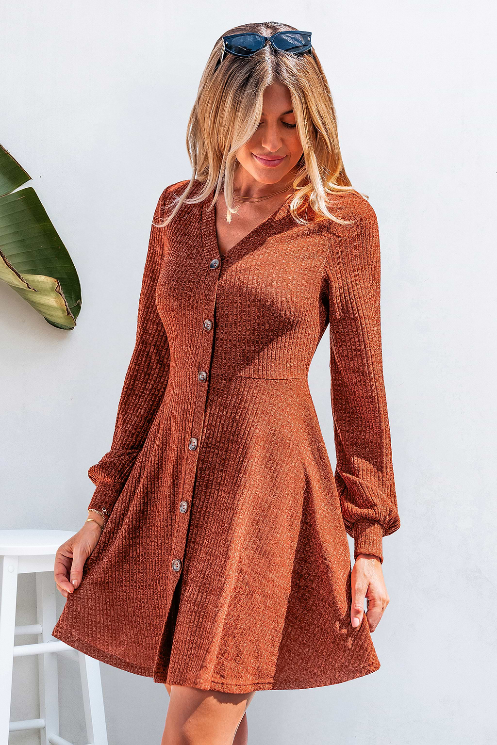 Bonfire Babe Orange Mini Dress