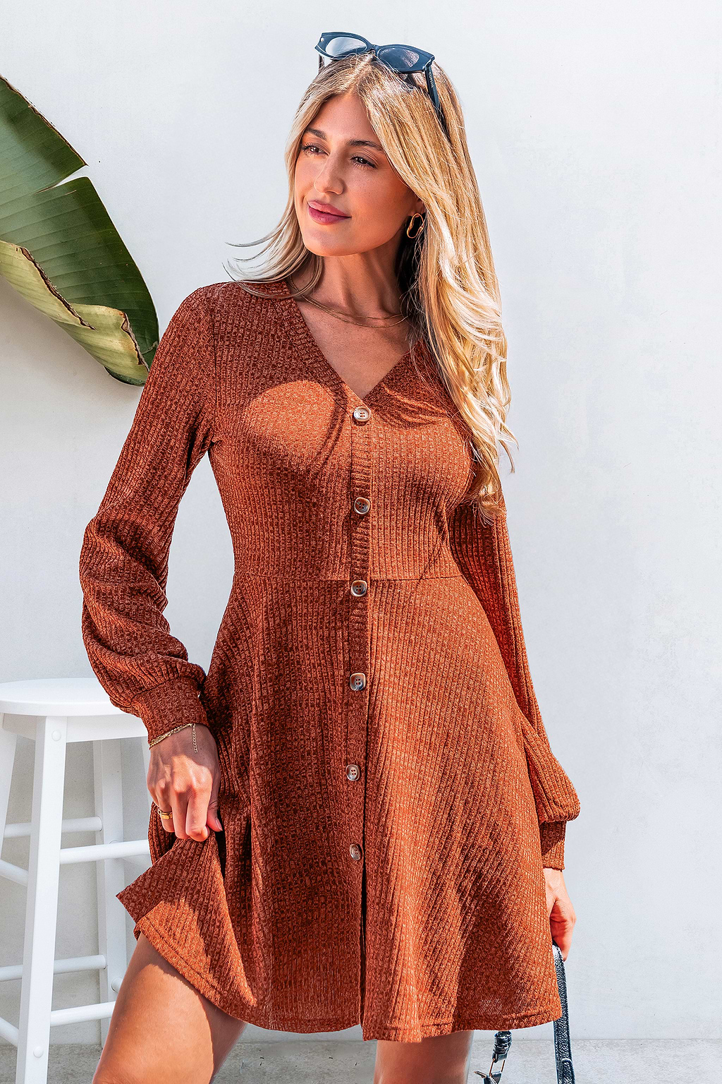 Bonfire Babe Orange Mini Dress