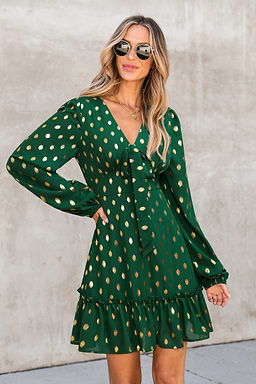 alison ditsy floral peasant sleeve mini dress Alison Ditsy Floral Peasant Sleeve Mini Dress